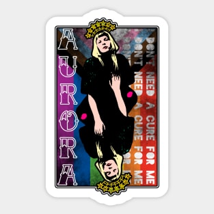 Aurora Aksnes 🖤🤎❤️🧡💛💚💙💜 Sticker